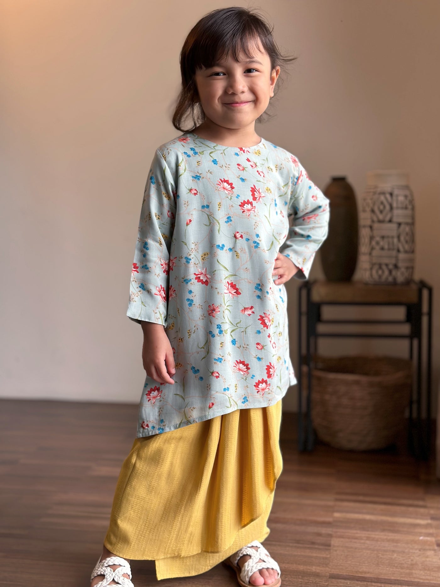 SUKMA Long Kurung Set in Meadow