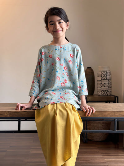 SUKMA Long Kurung Set in Meadow