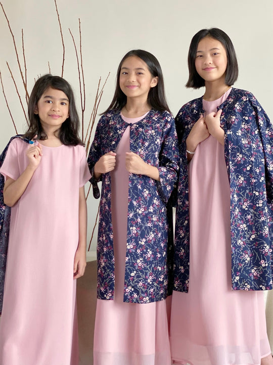 AZALEA Flowy Dress with Overcoat Set