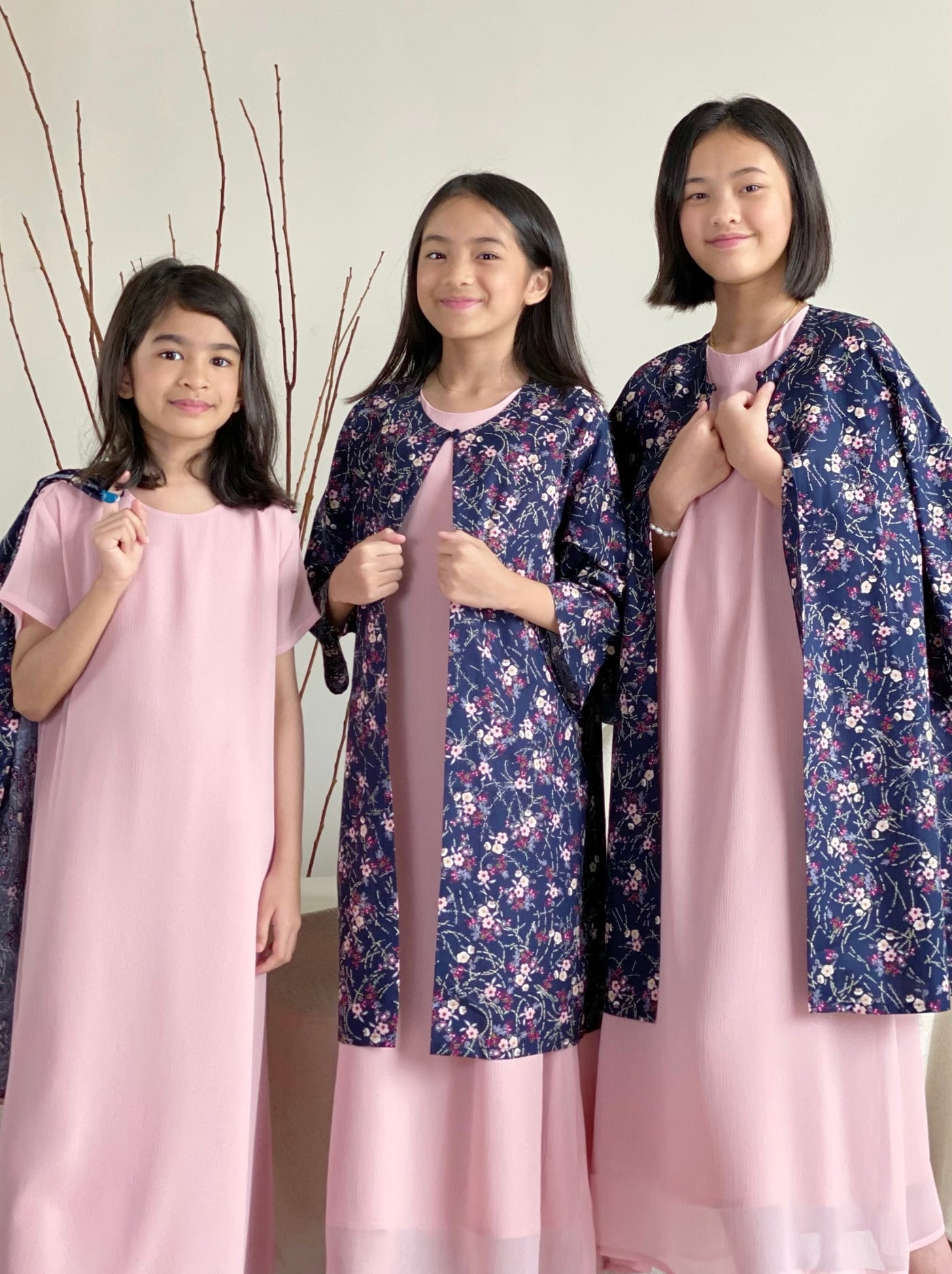 AZALEA Flowy Dress with Overcoat Set