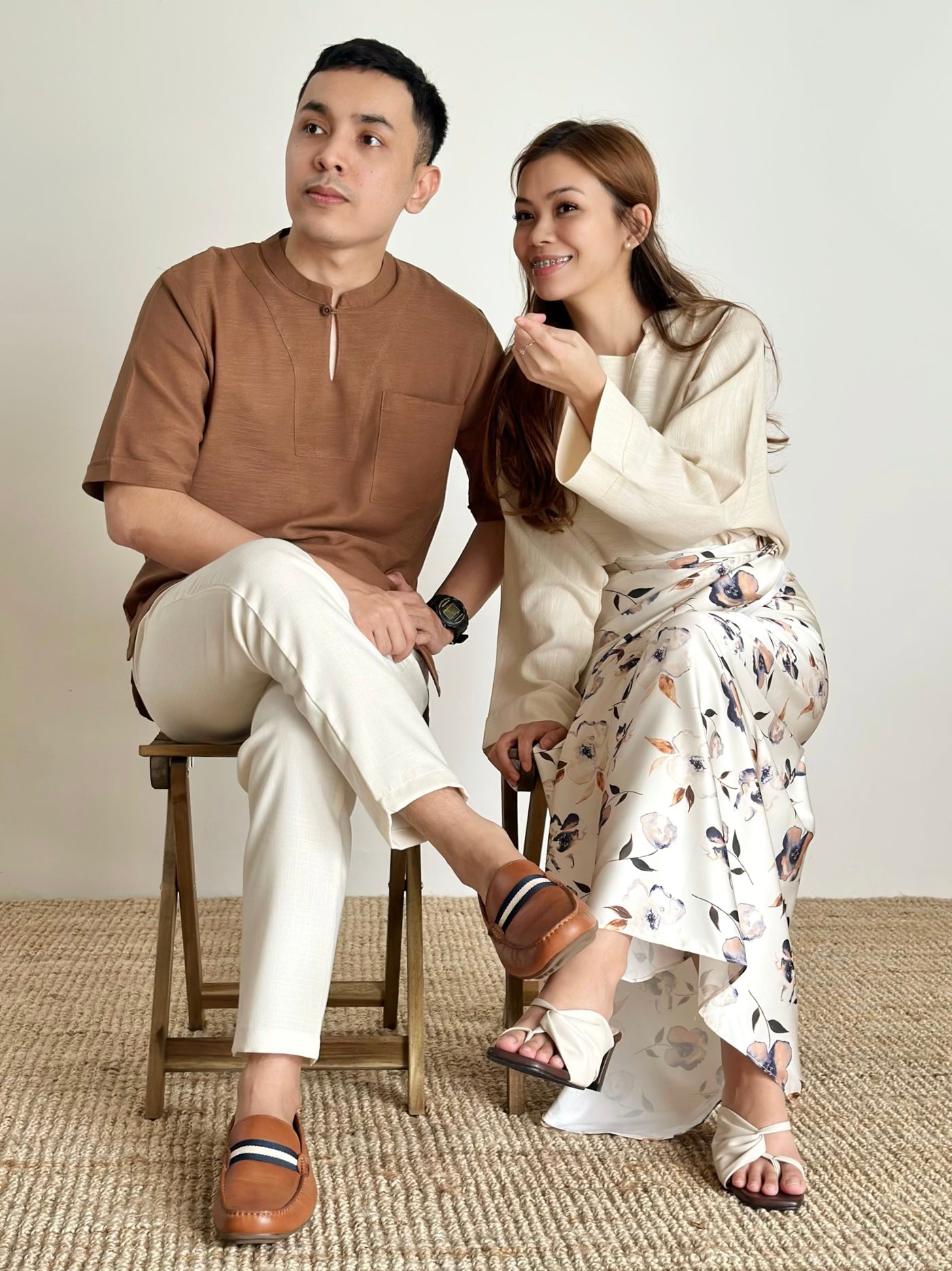 JENTAYU Kurta in Caramel