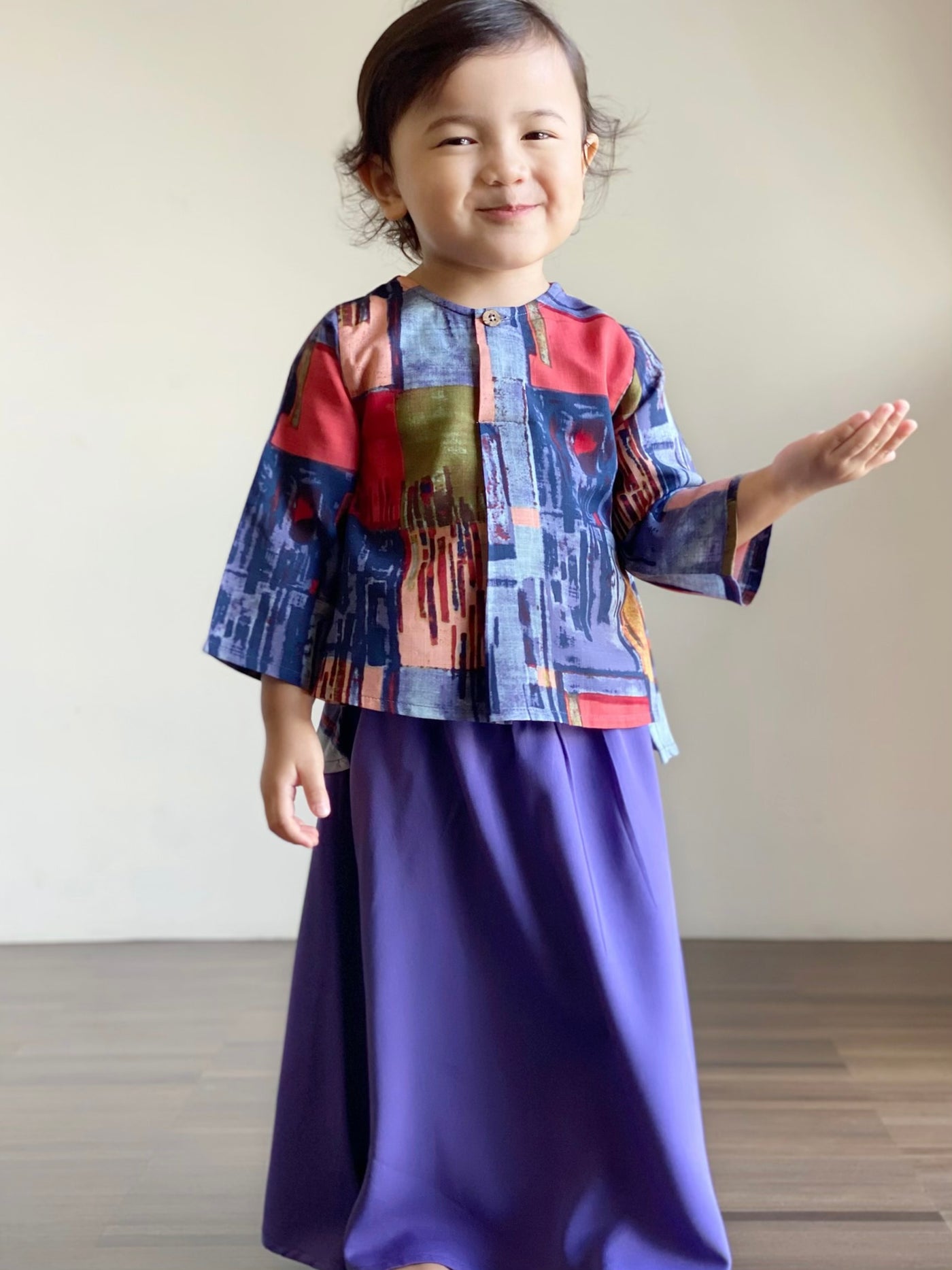 KARTIKA Modern Kurung Set in Purple