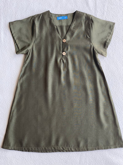 ULYA Baby's One-Piece Dress in Olive