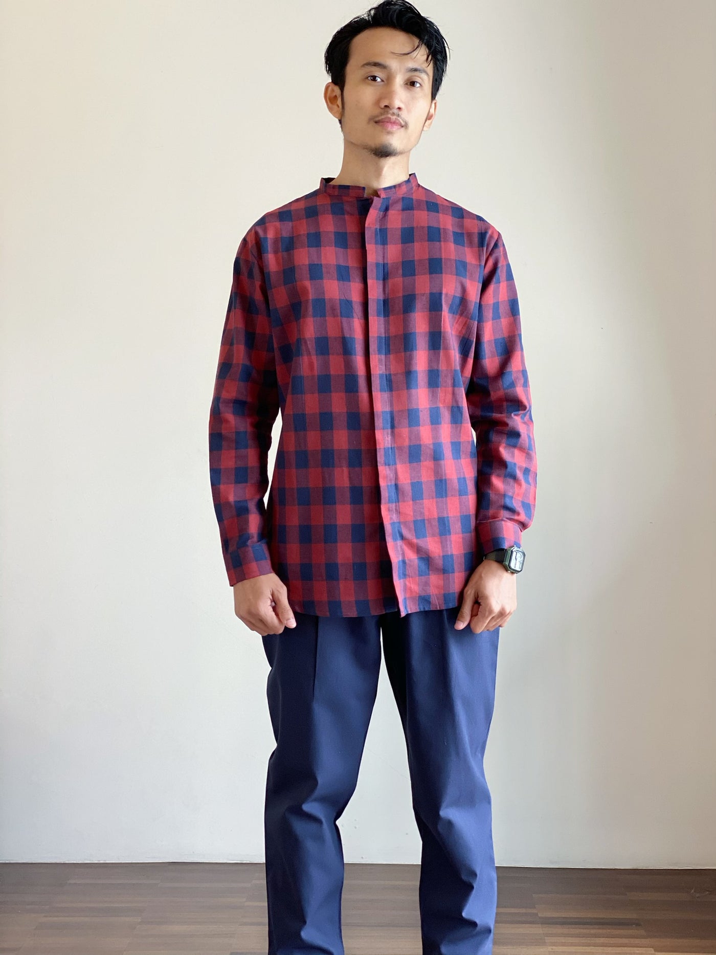 ILHAM Kurta Set in Checks