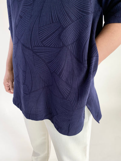KANDA Easy Kurta in Navy