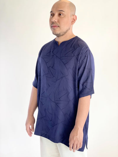 KANDA Easy Kurta in Navy
