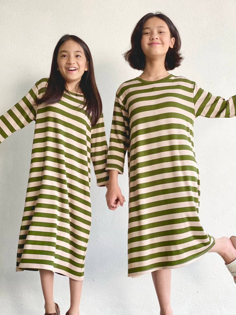 MADISON Straight Cut Midi Dress in Olive